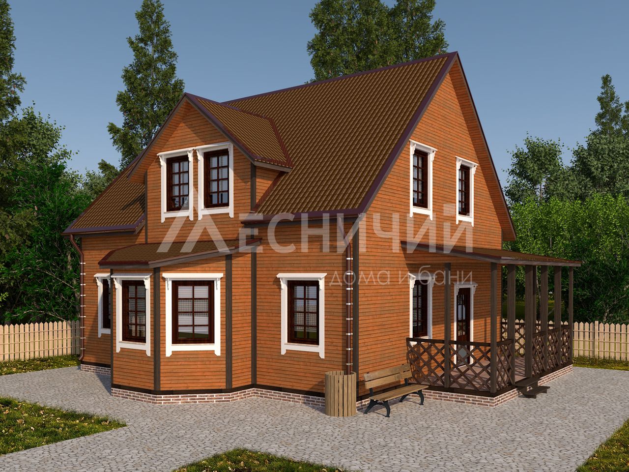дом каркасныйА-50-13