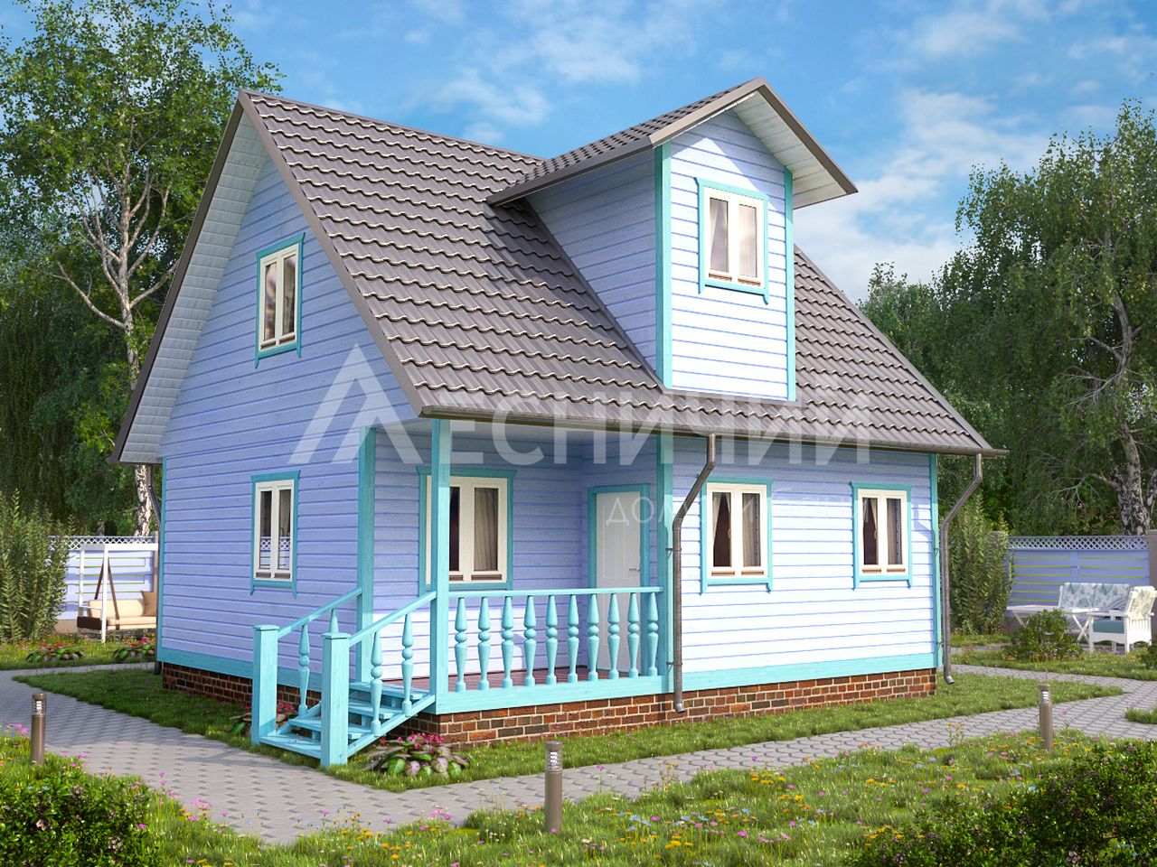 дом каркасныйА-50-20